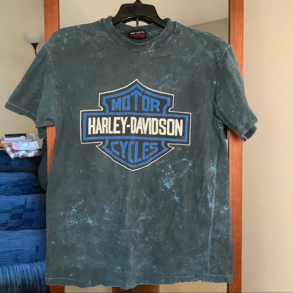 Harley-Davidson Tops - Harley Davidson | Acid Wash Vintage Oversized Tee